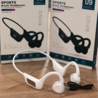 AUDÍFONOS CONDUCCIÓN OSEA INALÁMBRICOS U9 DEPORTES AL AIRE LIBRE