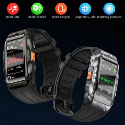 SMARTWATCH KOSPET TANK X1 BANDA INTELIGENTE 10 ATM ORIGINAL