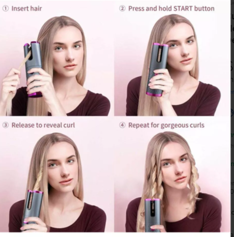 Rizador Inalámbrico Curling Iron