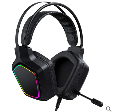 Diadema Gamer RGB Auriculares Con Microfono USB 50mm PC MAC
