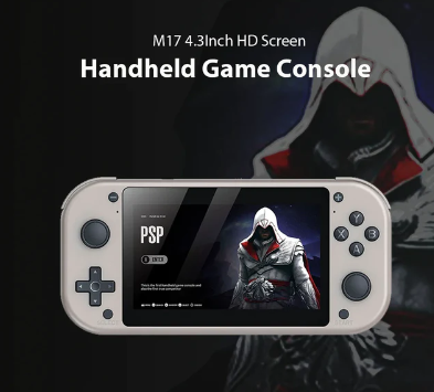 Consola Portátil Emulador de Juegos PSP N64 Pantalla IPS 4.3" M17
