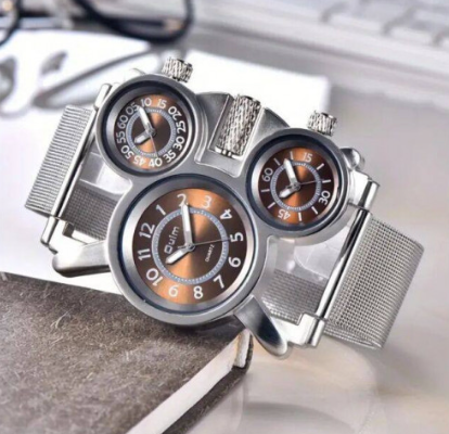 Reloj OULM 1167 Hombre Triple Hora y Estilo Único