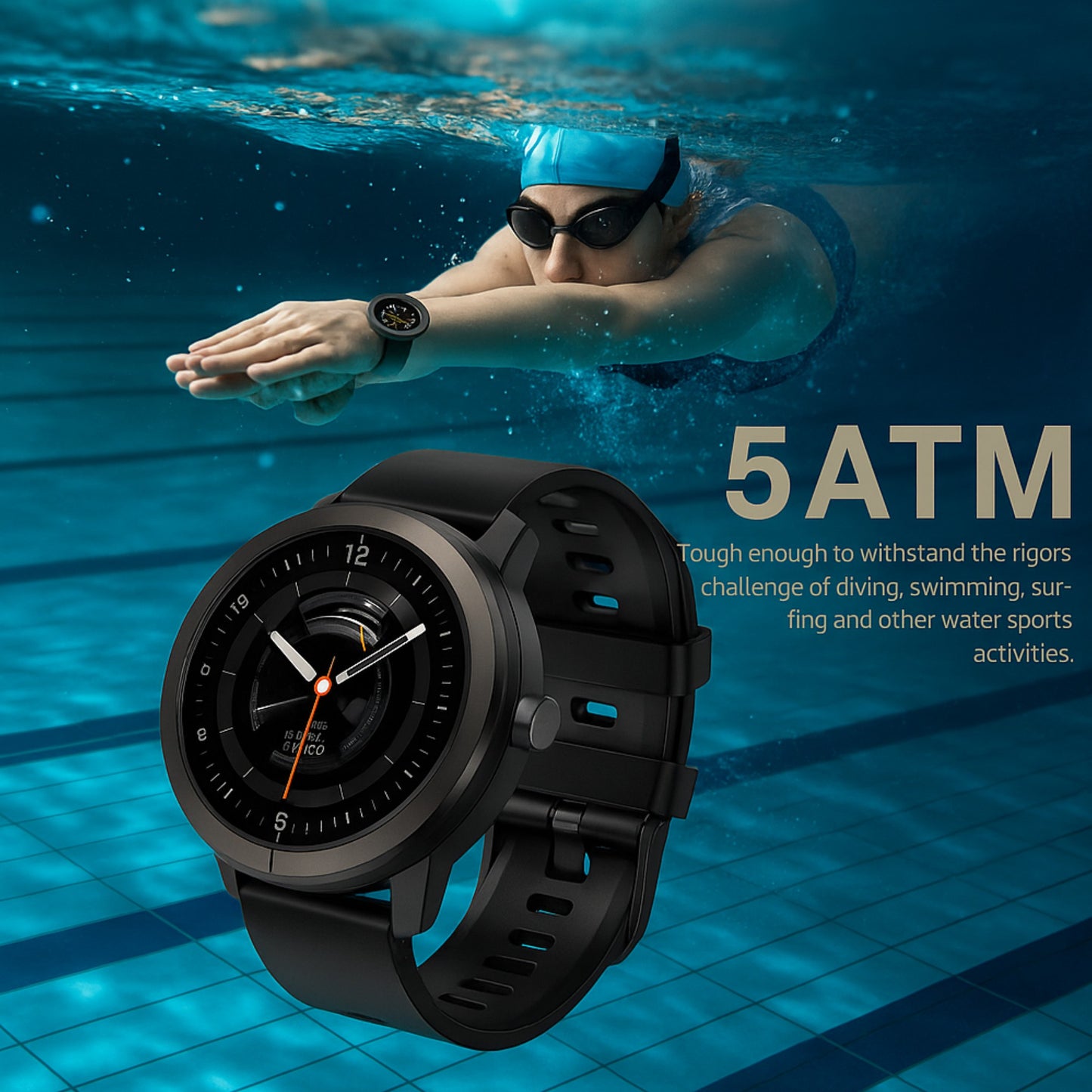 Reloj Inteligente DM76 – GPS, AMOLED 1.32” 5ATM