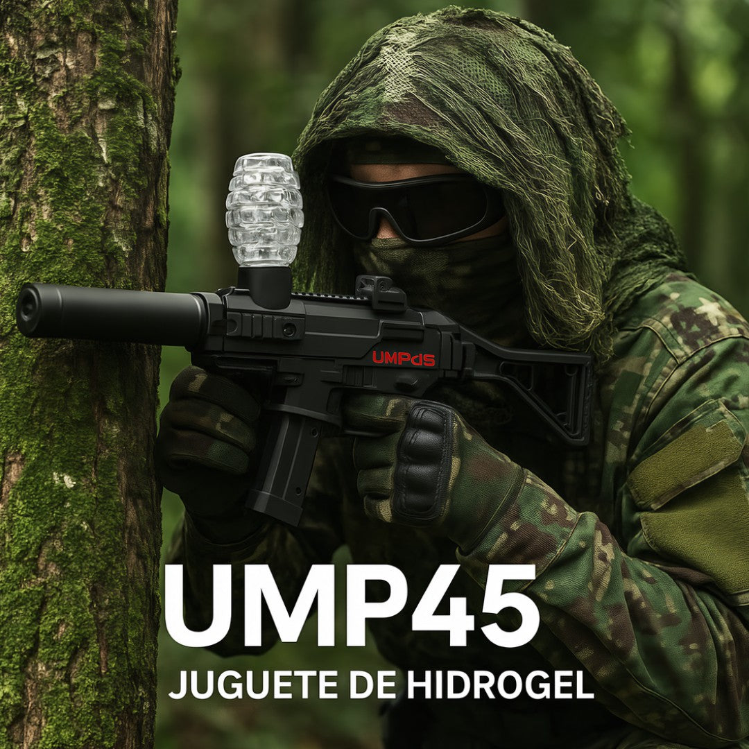 UMP45 Hidrogel Subfusil Compacto y Realista para Juegos Tácticos