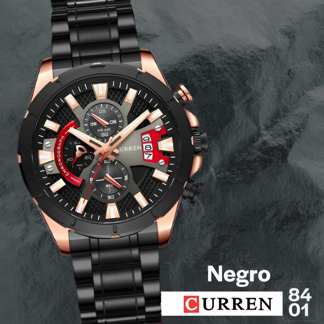Reloj Curren 8401 Hombre Elegancia y Cronógrafos Funcionales