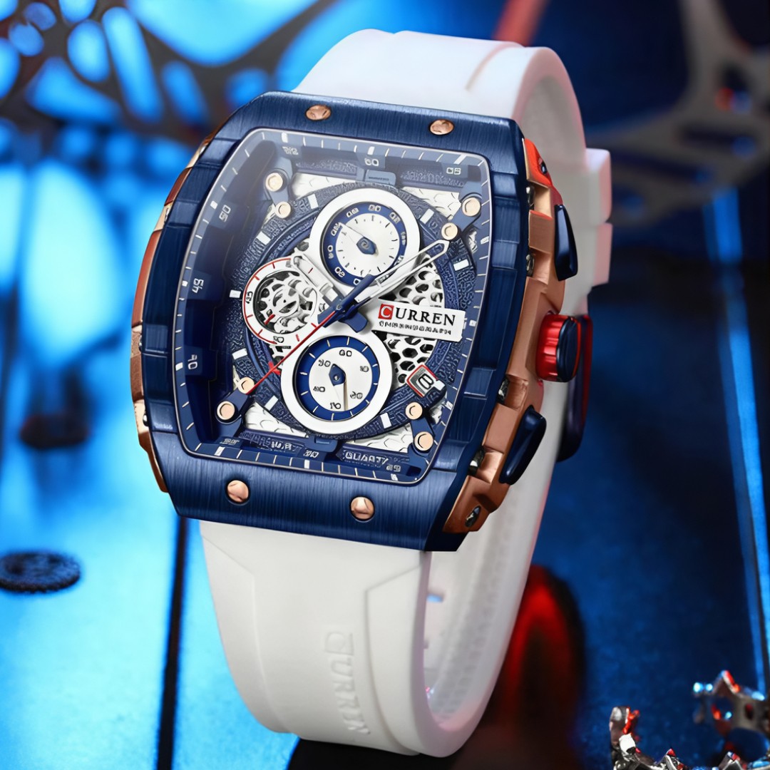 Reloj Curren 8422 Hombre Estilo Richard Mille y Cronógrafos