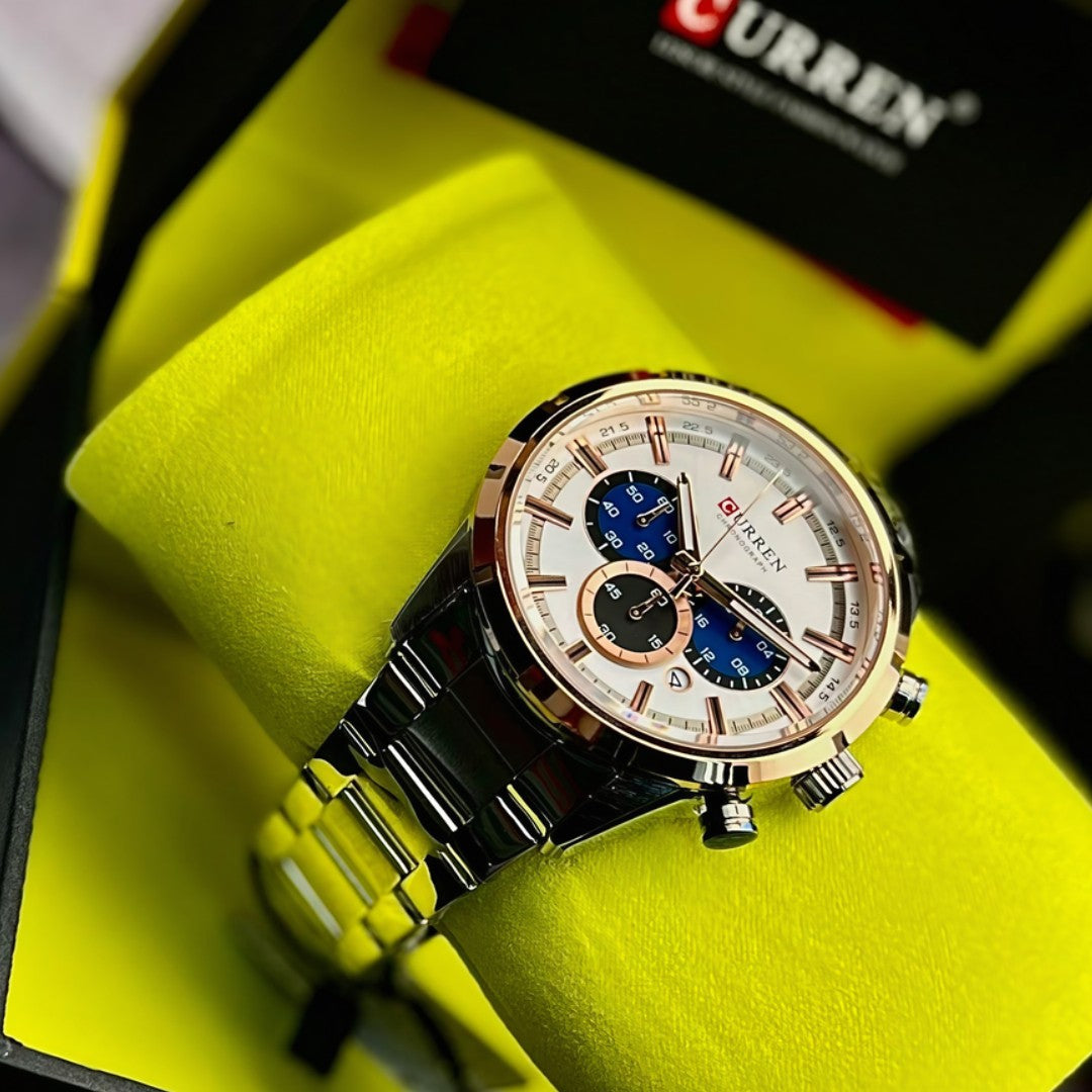 Reloj Curren Original 8355 Hombre Elegancia en Acero