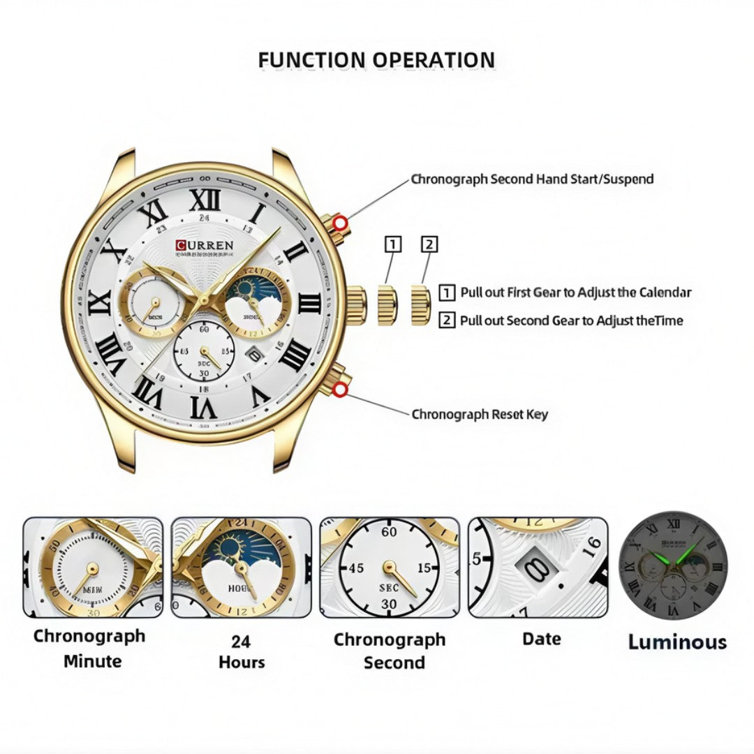 Reloj Curren Original 8427 para Hombre Elegancia y Resistencia