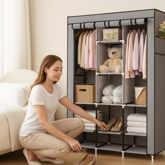 Armario organizador en tela 3 cuerpos