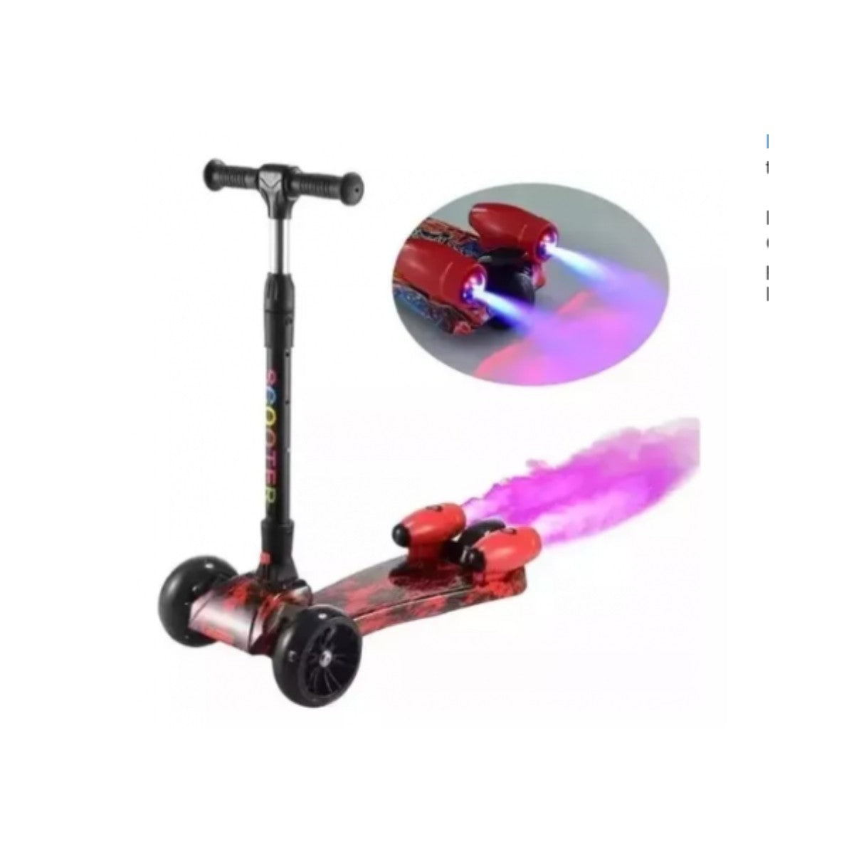 PATINETA SCOOTER CON HUMO