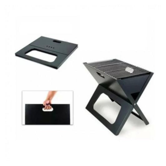 asador portátil de acero inoxidable