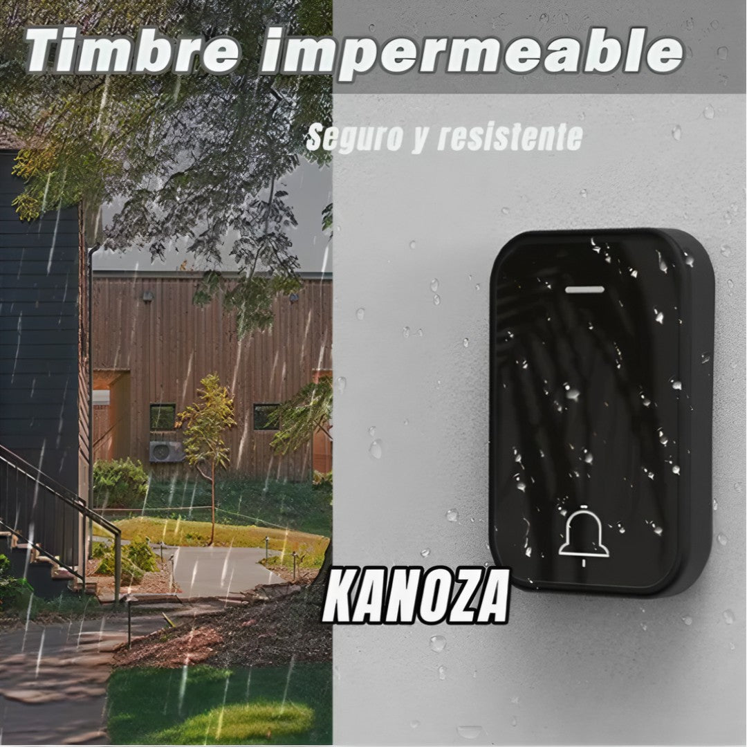 Timbre Inalámbrico Moderno Fácil Instalación y Largo Alcance