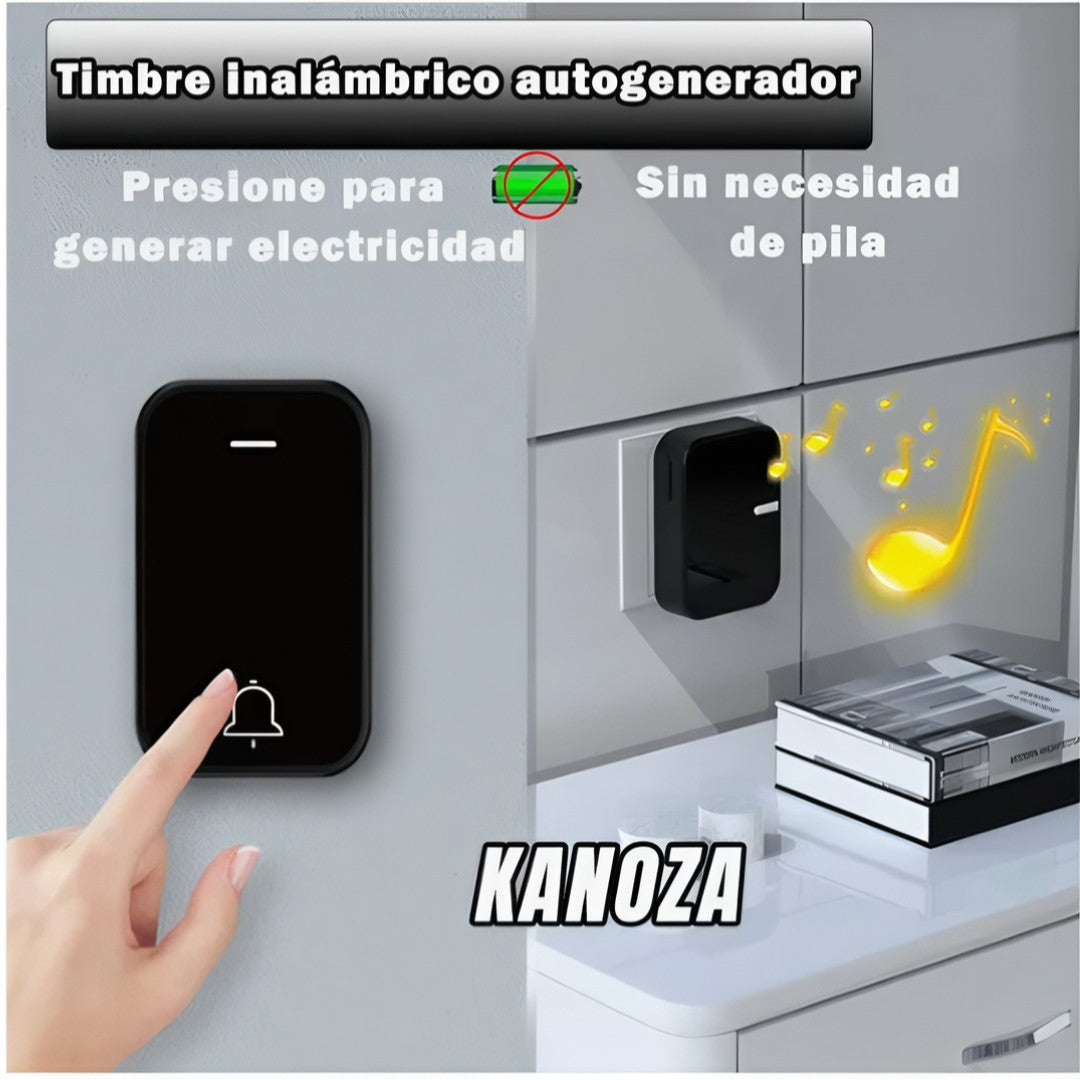 Timbre Inalámbrico Moderno Fácil Instalación y Largo Alcance