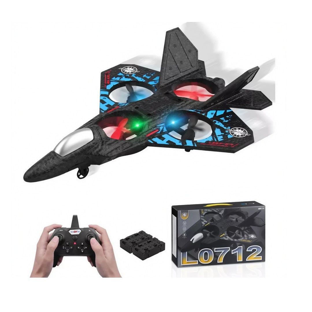 Drone Tipo Avión con Cámara 480P y Control Remoto Dual