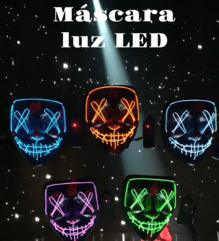 Mascaras de halloween con luz LED