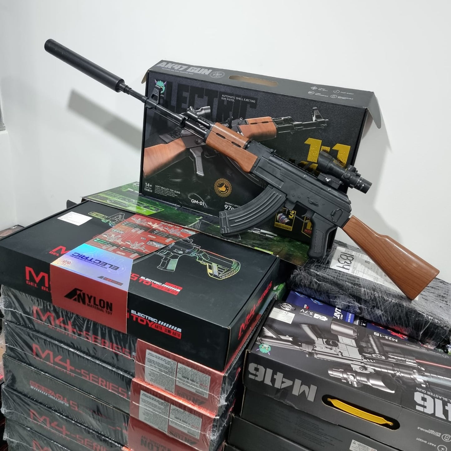 AK47 de Hidrogel Realista 1.1 Rifle Eléctrico Potente