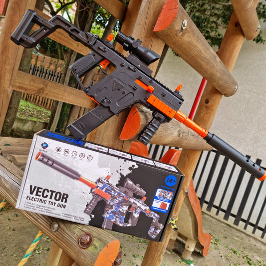 Vector Hidrogel Subfusil Eléctrico Realista para Diversión Segura
