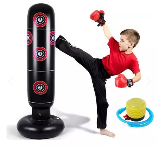 Saco de Box Inflable + Guantes