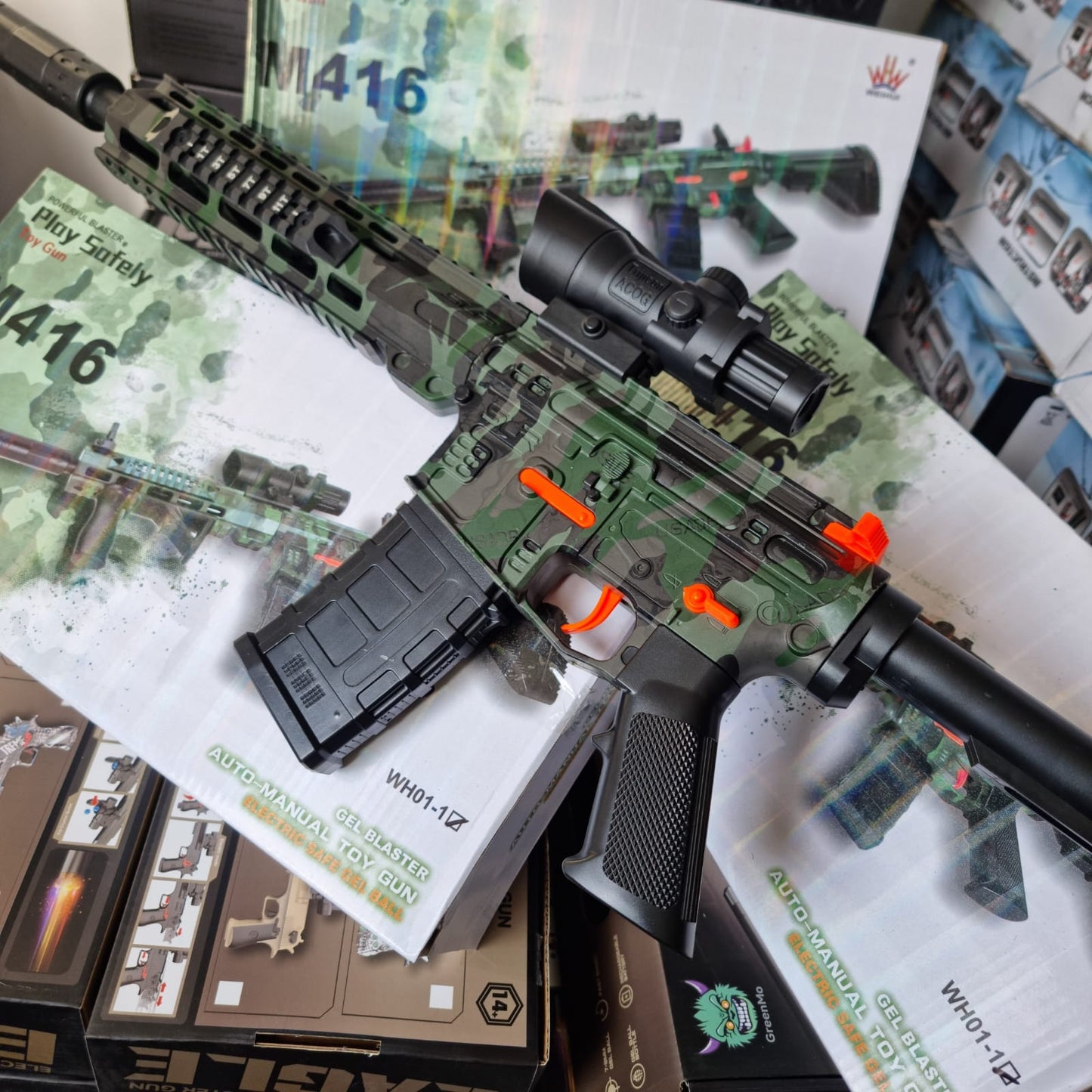 Rifle M416 de Hidrogel + 7000 Bolas