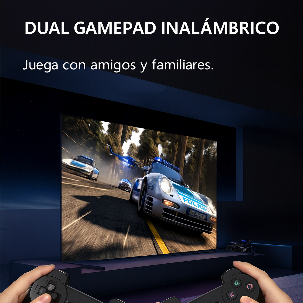 Consola Retro X9 Pro Game Stick 4K con + Controles Recargables