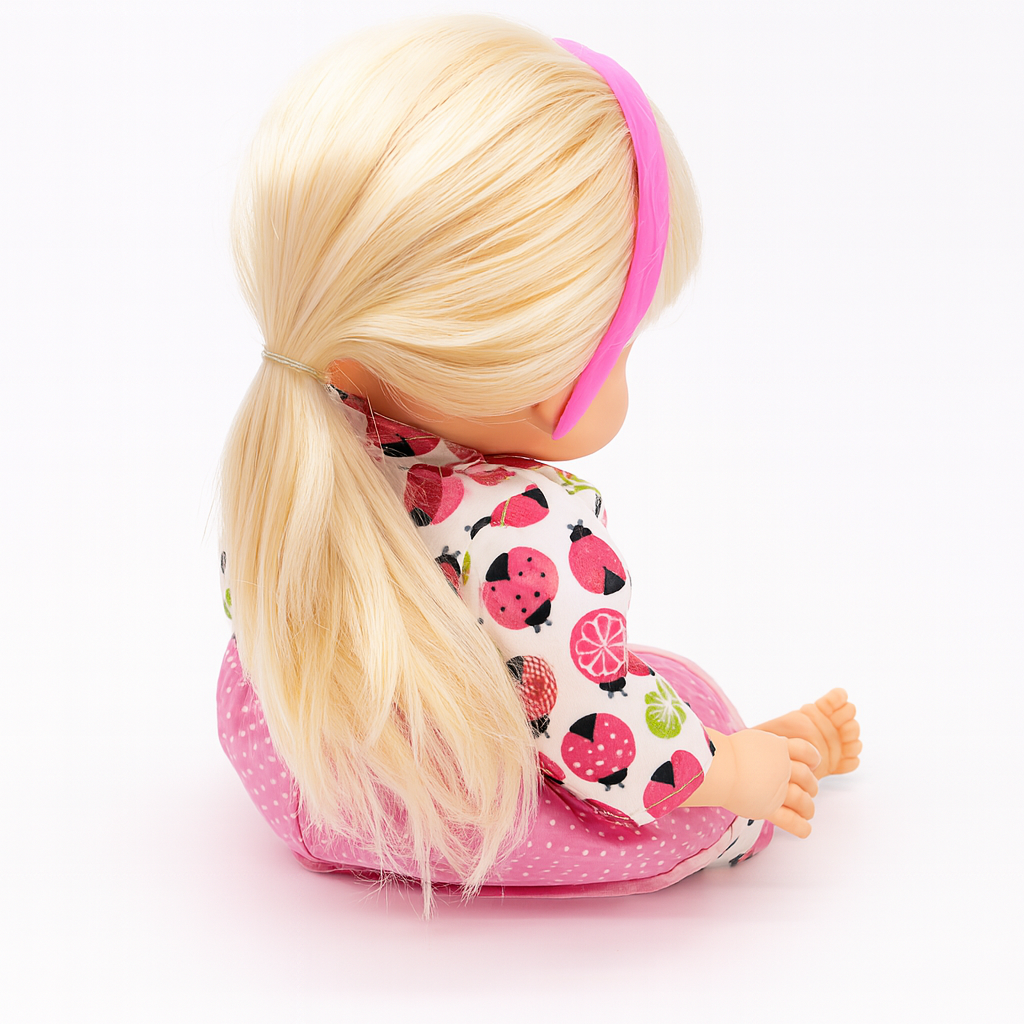 Muñeco Bebe Vestido Flores Secadora Vaci