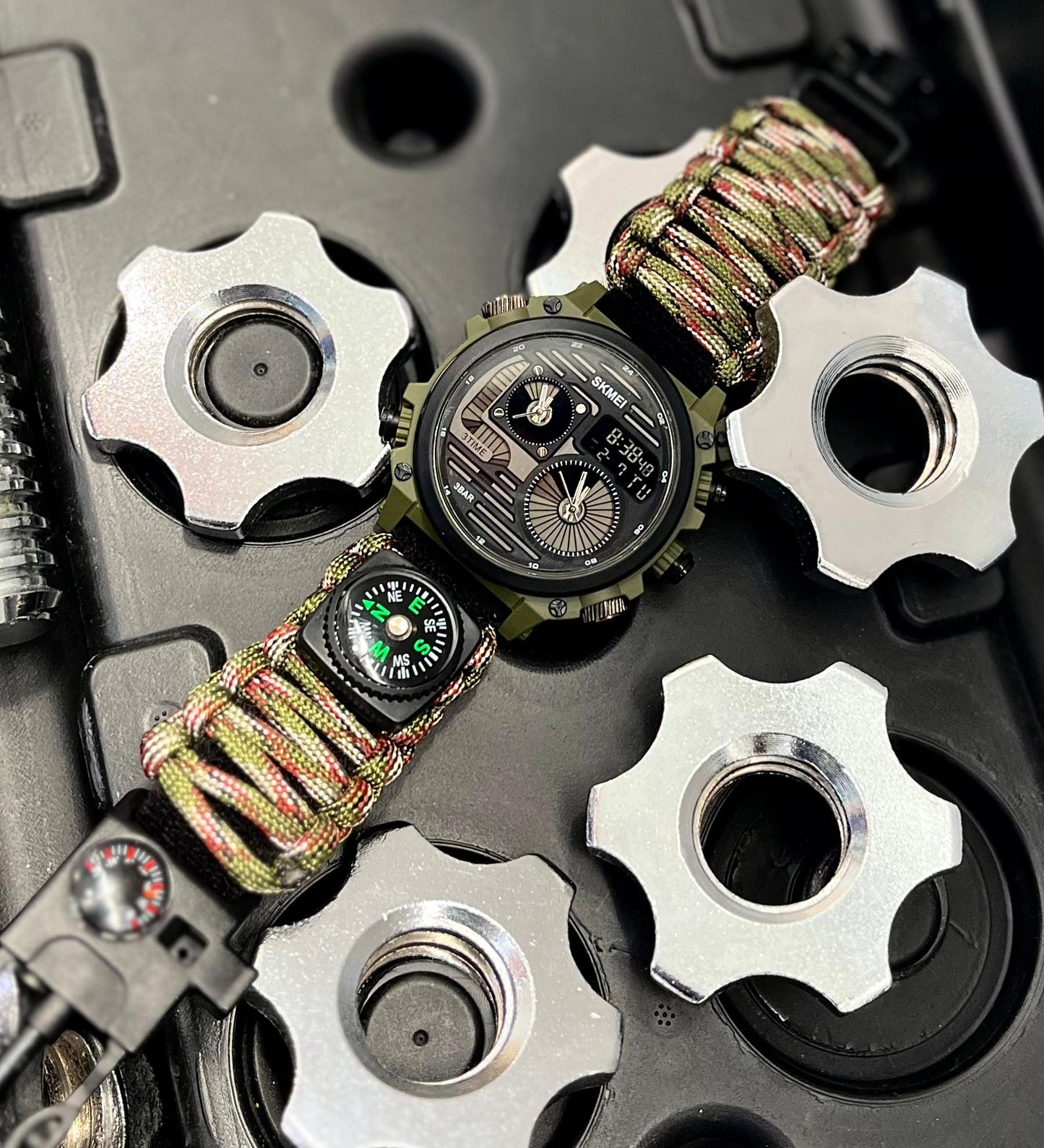 Reloj SKMEI 2202 Supervivencia Resistente y Multifuncional