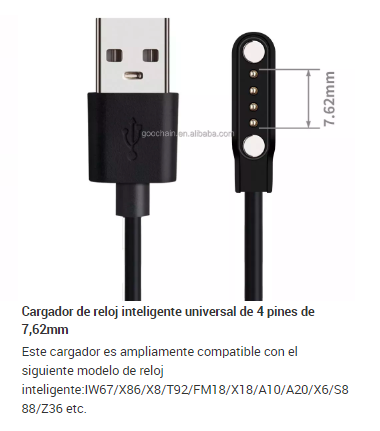 Cable Cargador Usb Universal Smart Watch