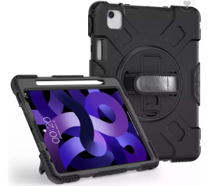 Funda para iPad cuerpo completo a prueba de caídas, soporte giratorio 360