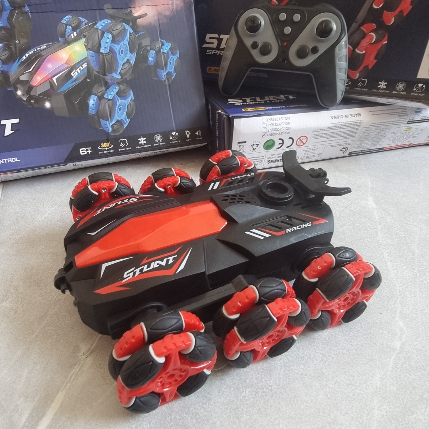 Carro RC 6 ruedas 2.4 G – volante 360° y acrobacias