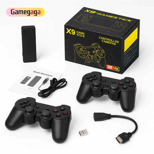 Consola Retro X9 Pro Game Stick 4K con + Controles Recargables