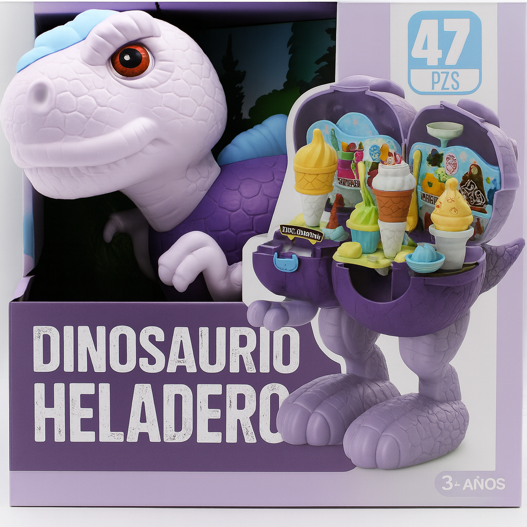 Juego 2 en 1 Dinosaurio Heladería