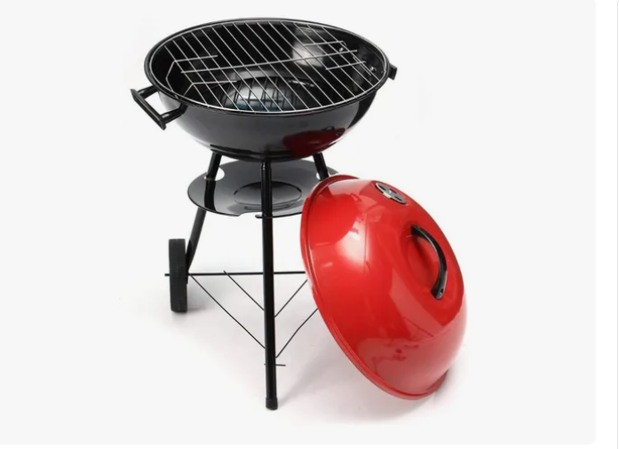 Parrilla Portátil de Carbón con Tapa Asados en Cualquier Lugar