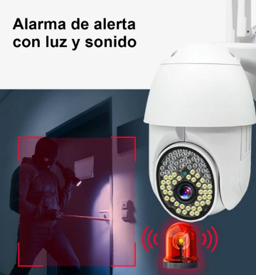 Cámara De Seguridad Exterior Ptz Ip Wifi 1080p V380 Pro Q79