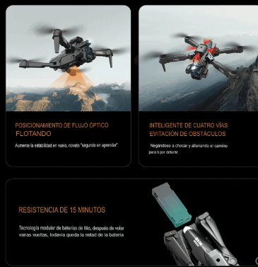 Drone K10 Max Wifi 2.4G 3 Cámaras 4K HD Sensor De Obstáculos