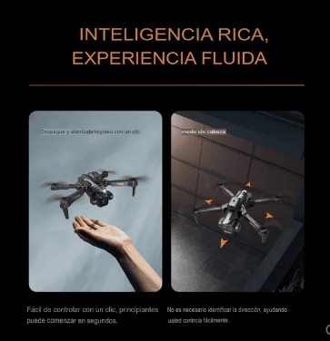 Drone K10 Max Wifi 2.4G 3 Cámaras 4K HD Sensor De Obstáculos