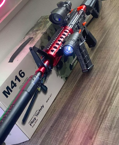 Rifle M416 de Hidrogel + Laser