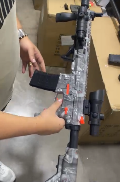 Rifle M416 de Hidrogel + Laser