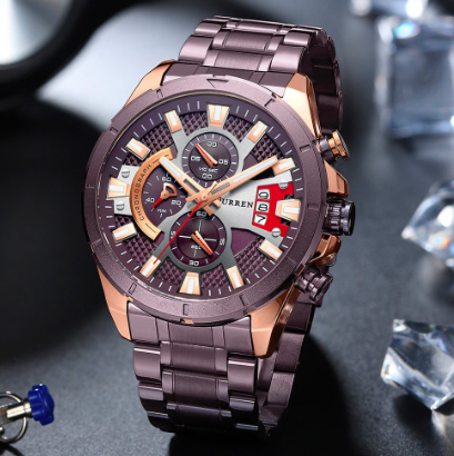 Reloj Curren 8401 Hombre  Elegancia y Cronógrafos Funcionales