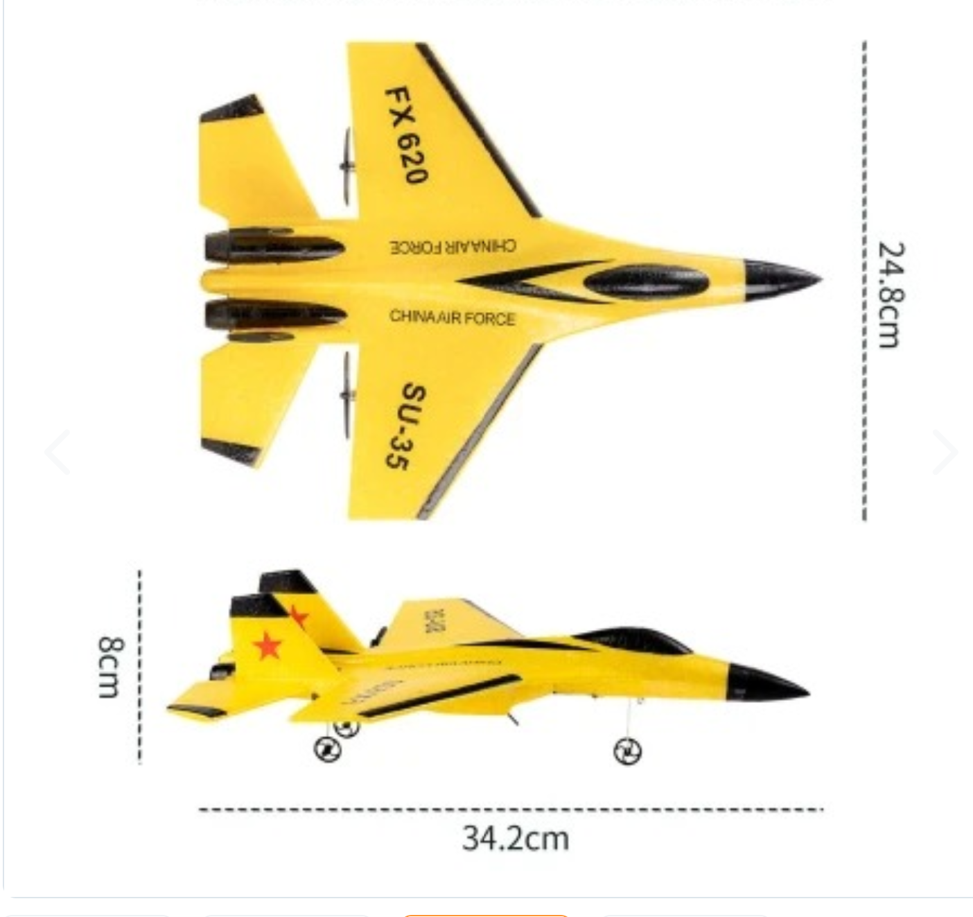 Avion Volador Planeador Control Remoto Recargable