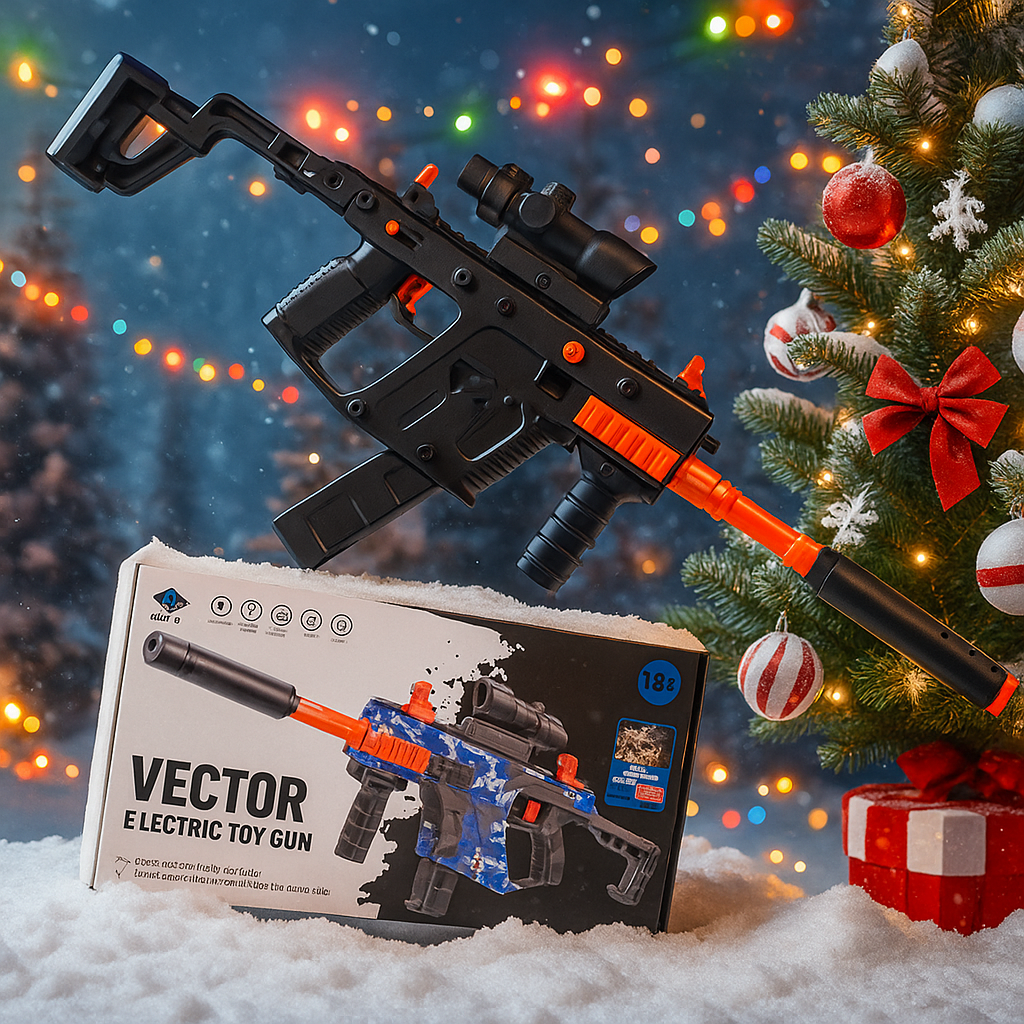 Vector Hidrogel Subfusil Eléctrico Realista para Diversión Segura