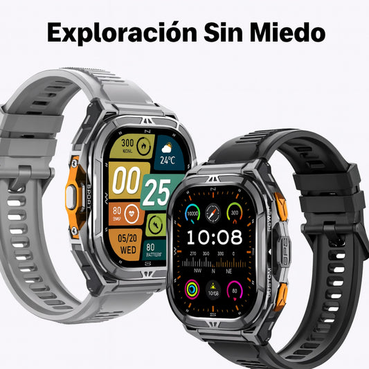Reloj Inteligente X5 GPS Doble- AMOLED 1.96 Resistencia 5ATM