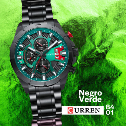 Reloj Curren 8401 Hombre  Elegancia y Cronógrafos Funcionales