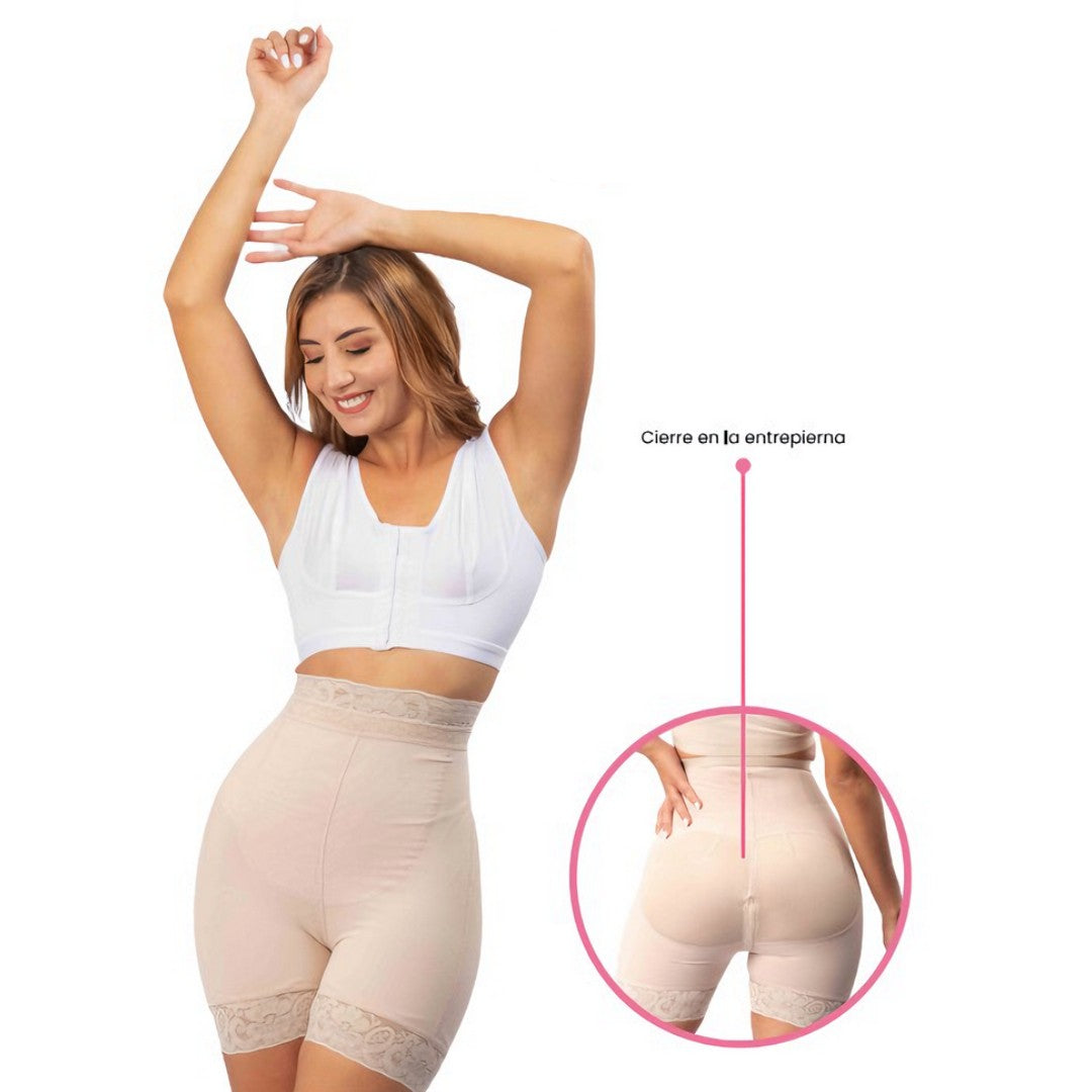 Short Reductor con Cremallera Tiro Alto