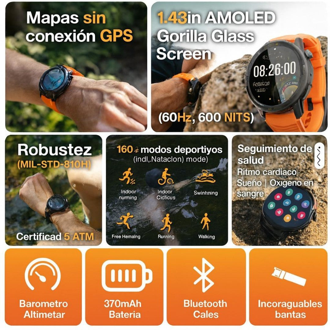 Reoj Inteligente AGM Legion Pro 5ATM