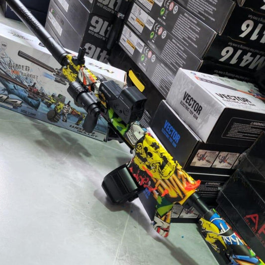 Rifle M4 de Hidrogel Mira + Laser + 2 Proveedores