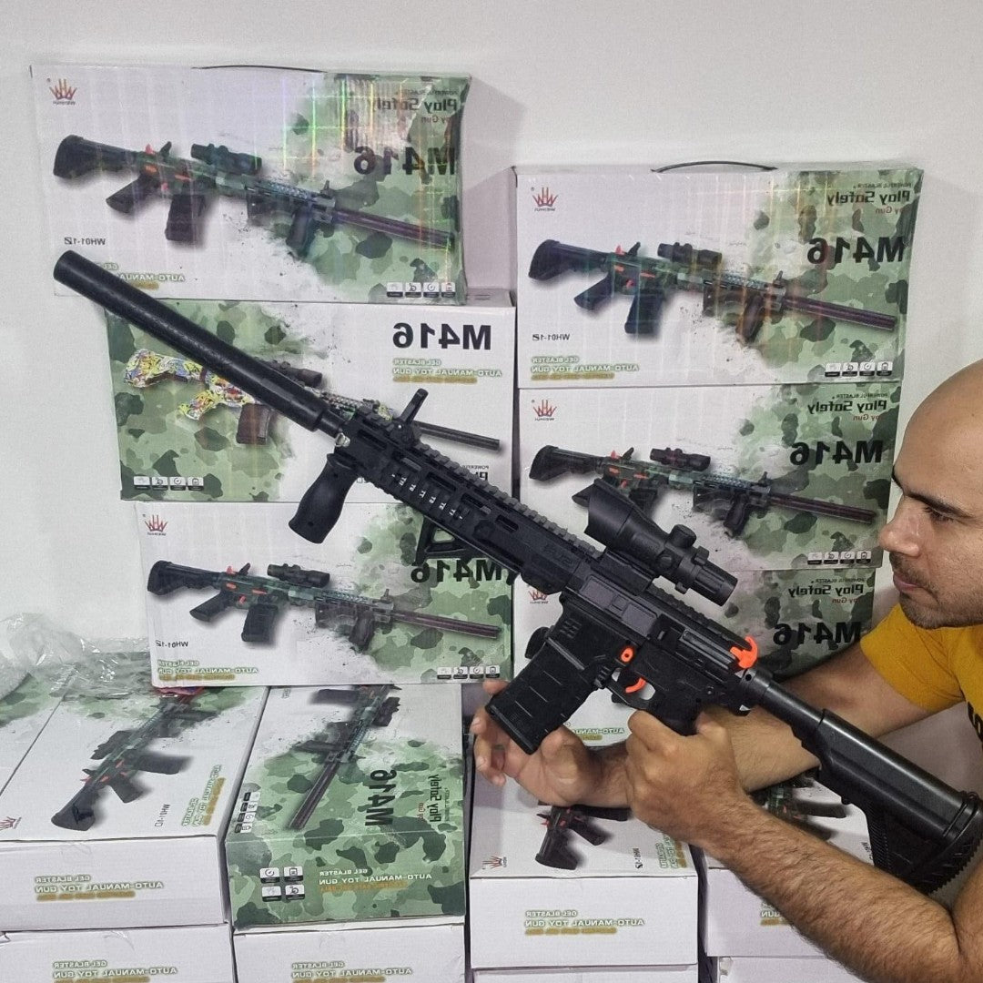 Rifle M416 de Hidrogel + 7000 Bolas