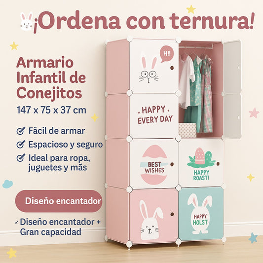 Armario Infantil de Conejitos