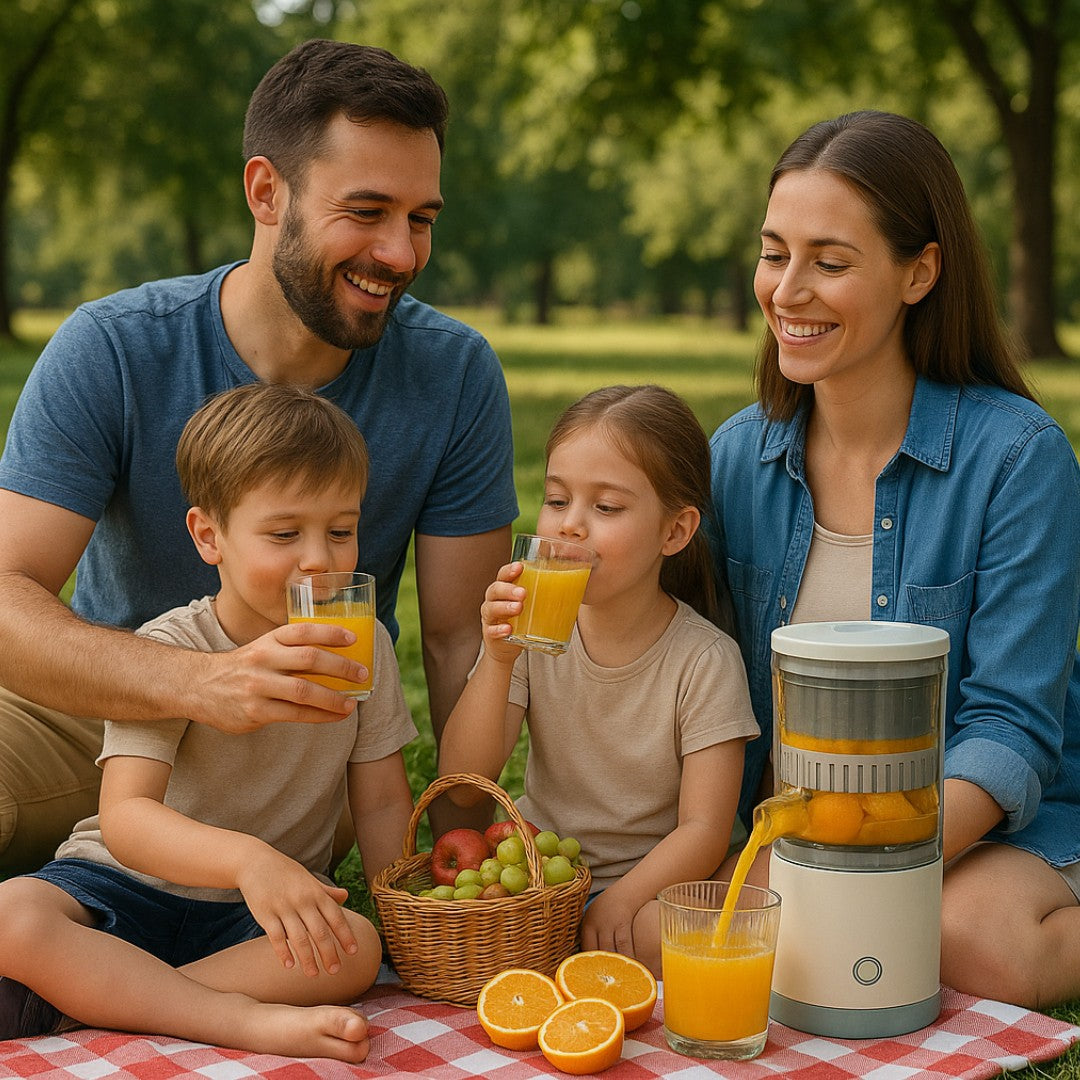 Exprimidor Eléctrico Portátil Jugo Natural al Instante