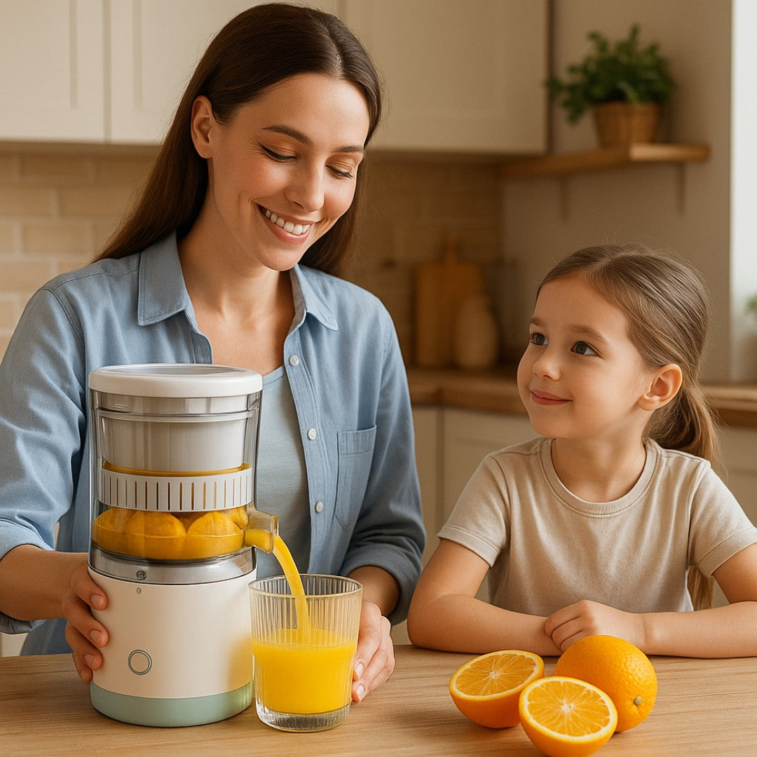 Exprimidor Eléctrico Portátil Jugo Natural al Instante