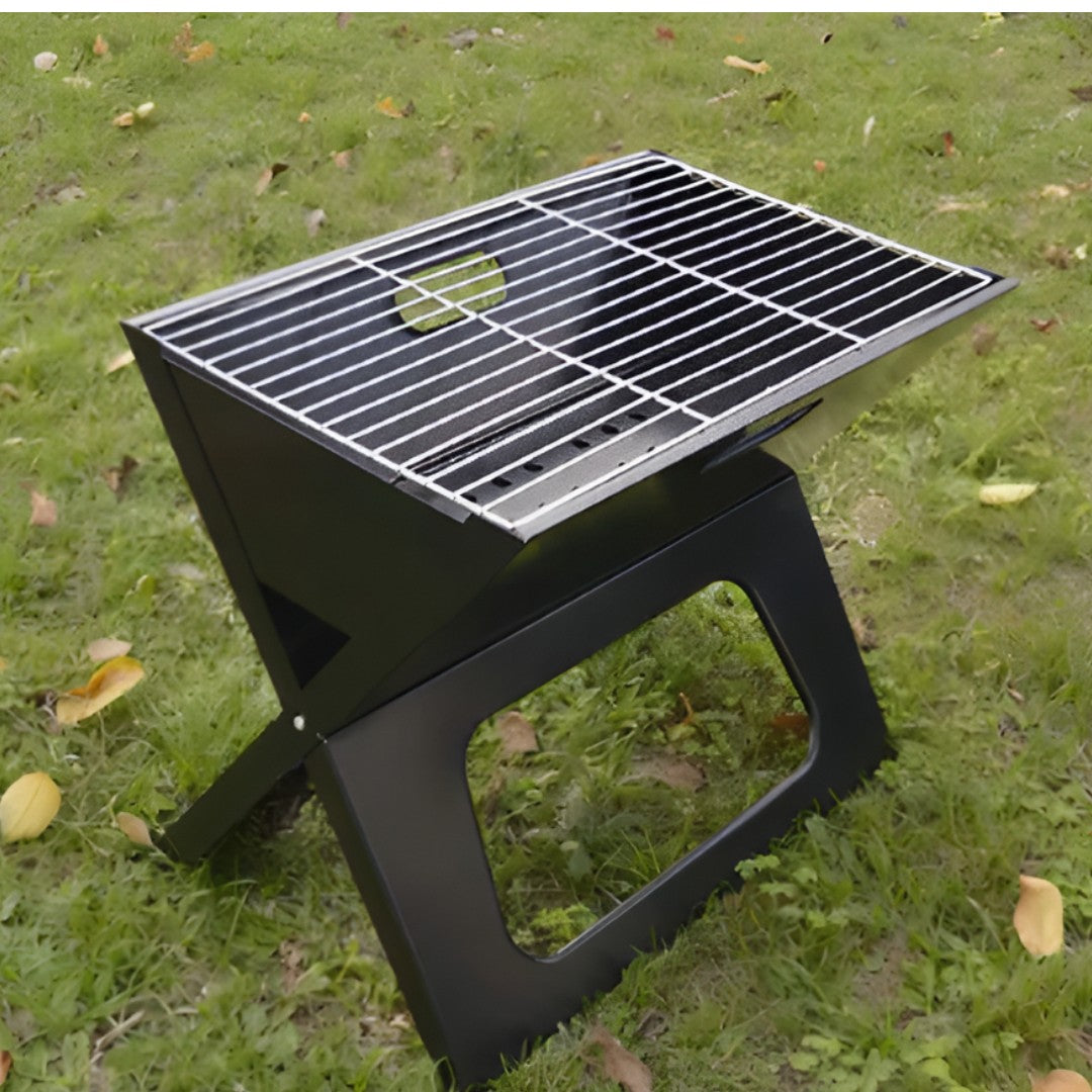 asador portátil de acero inoxidable